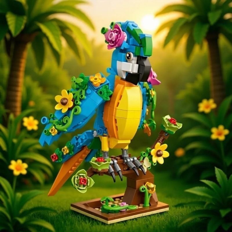 400pcs 3-In-1 Animal Transformation Building Blocks Set, Gift